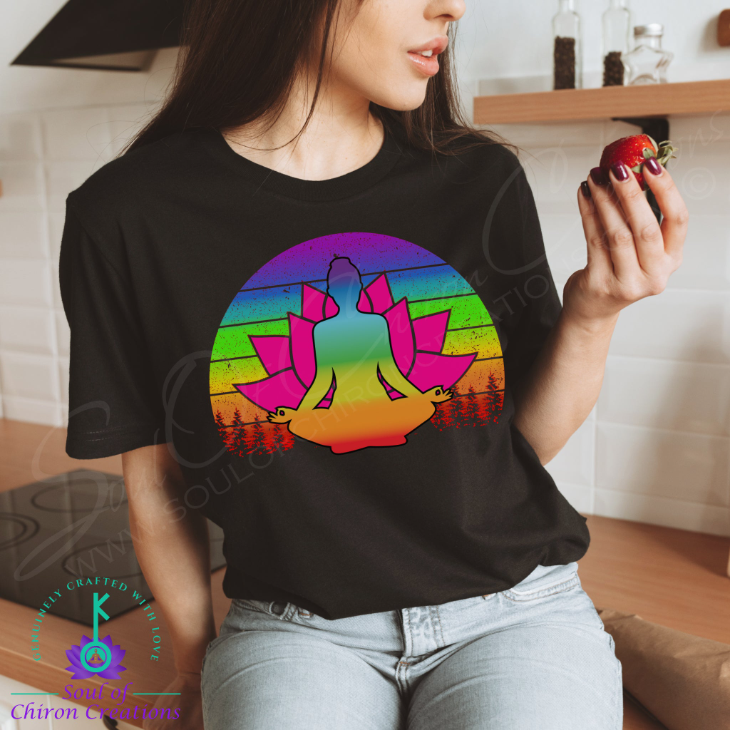 Chakra Meditative Bliss Tee - Black
