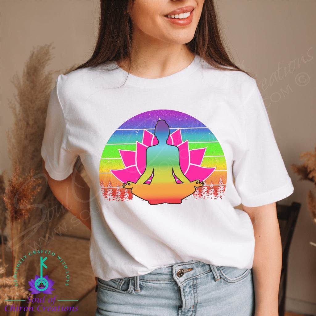 Chakra Meditative Bliss Tee - White