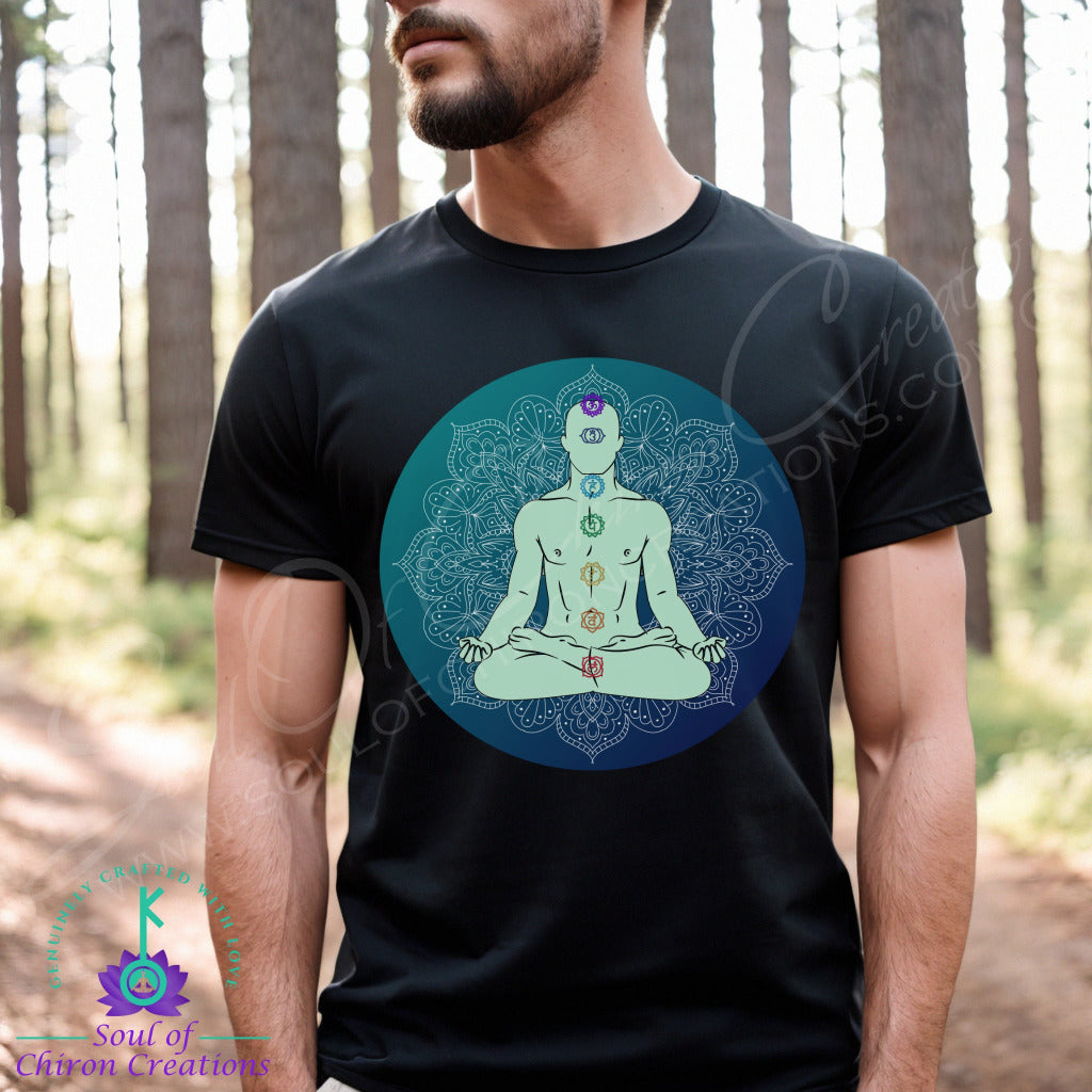 Men's Meditative Emerald Enlightenment - Black