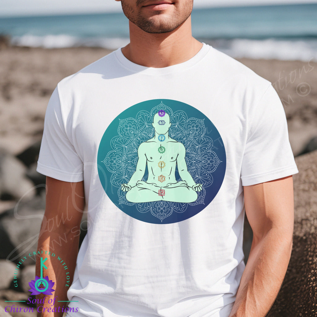 Men's Meditative Emerald Enlightenment - White