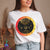 Women's Solar Flare Serenity Zodiac Wheel Tee - White