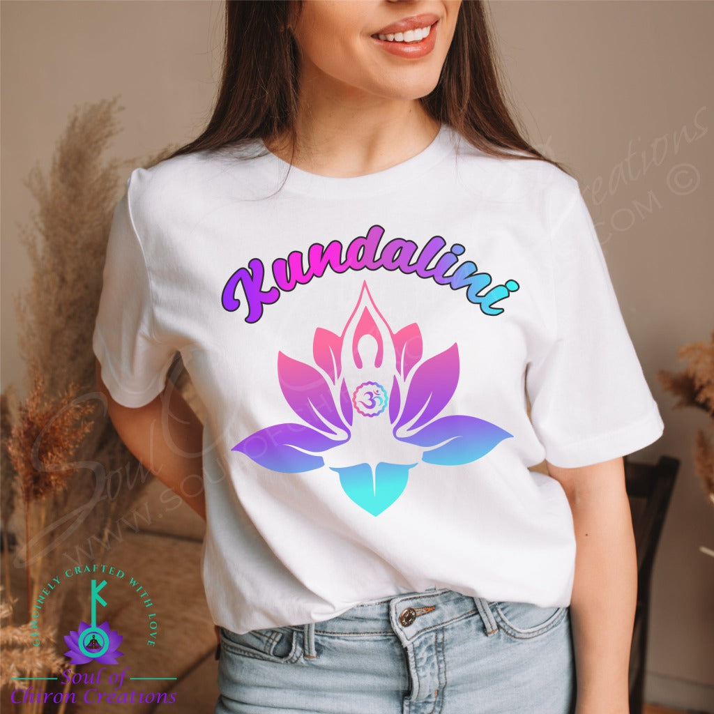 Women&#39;s Awakened Kundalini Lotus T-Shirt - White