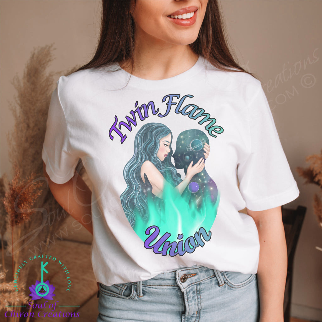 Women&#39;s Twin Flame Union T-Shirts - White