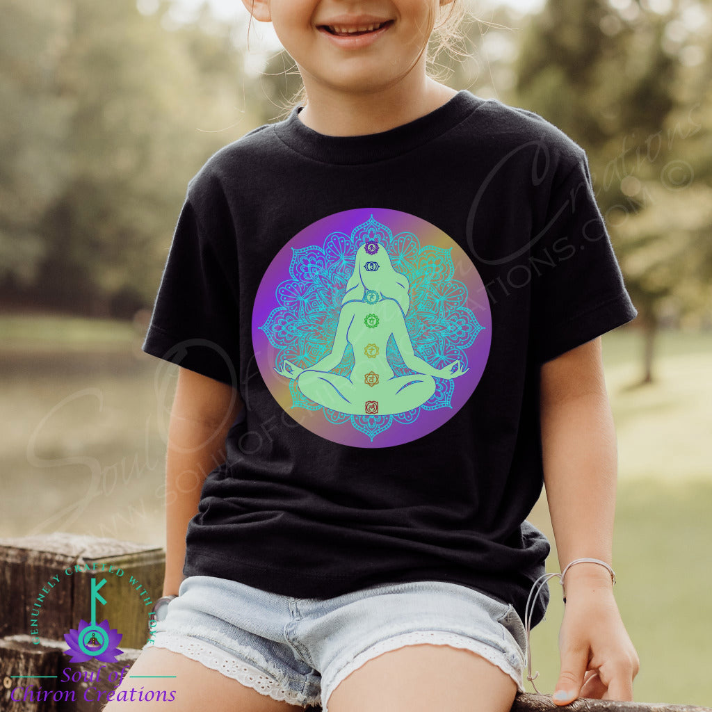 Girl's Calming Elegance T-Shirt - Black